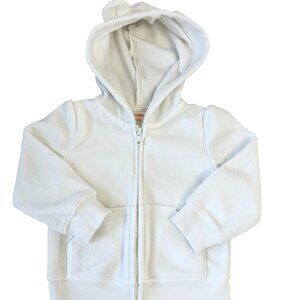 Gymboree Toddler Baby Girl White Sweater Hoodie Size 12-24 Months, Pre-owned